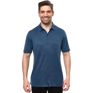 image:image100 Merino Wool Button Up Shirt Men  Long amp Short Sleeve Breathable  Lightweight Breathable Merino Wool Naturally OdorResistant Soft Office Casual Outdoor Shirt with PocketDenim Short
