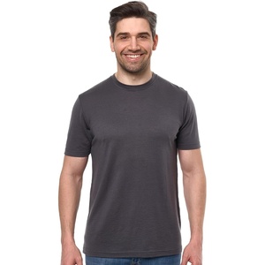 image:image100 Merino Wool Shirt Men  Short Sleeve Top Sport Thermal Base Layer  Lightweight Breathable Merino Wool Undershirt Naturally OdorResistant MoistureWicking Ideal for Hiking Sport TravelDark Charcoal
