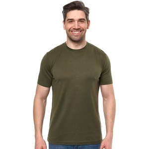image:image100 Merino Wool Shirt Men  Short Sleeve Top Sport Thermal Base Layer  Lightweight Breathable Merino Wool Undershirt Naturally OdorResistant MoistureWicking Ideal for Hiking Sport TravelDark Olive