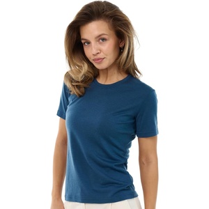 image:image100 Merino Wool Shirt Women  Short Sleeve Tee Base Layer Top Undershirt  Lightweight Breathable Merino Wool TShirt Naturally OdorResistant Soft MoistureWicking Hiking OutdoorDenim