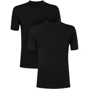image:image100 Merino Wool TShirt Men  Short Sleeve Undershirt Base Layer Top  Lightweight Breathable Merino Wool Tees Naturally OdorResistant Soft Hiking Shirt Sport Travel Running Gym WorkCharcoal P2