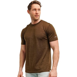 image:image100 Merino Wool TShirt Men  Short Sleeve Undershirt Base Layer Top  Lightweight Breathable Merino Wool Tees Naturally OdorResistant Soft Hiking Shirt Sport Travel Running Gym WorkTurtle Green