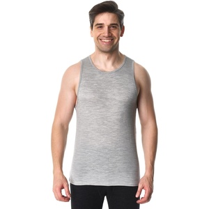 image:image100 Merino Wool Tank Top Men  Active Undershirt Sleeveless Base Layer  Lightweight Breathable Merino Wool Tank Top MoistureWicking Top Soft Sport Running Work Athletic TankHeather Grey Ashrt