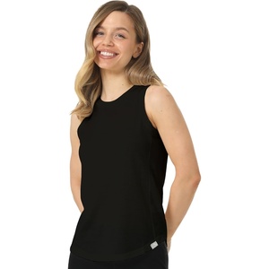image:image100 Merino Wool Tank Top Women  Active Sleeveless Undershirt Base Layer  Lightweight Breathable Merino Wool Thermal Naturally AntiOdor MoistureWicking Basic Top Ideal for Hiking TravelH Black