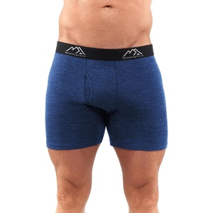 image:image100 Merino Wool Underwear Mens  12 Pack Boxer Briefs for Men 175um  Soft NonItchy Moisture wicking Breathable 190 GSM Thermal Underwear Cooling OdorResistant Mens Wool Base Layer1 Pack  190 Windsor Blue