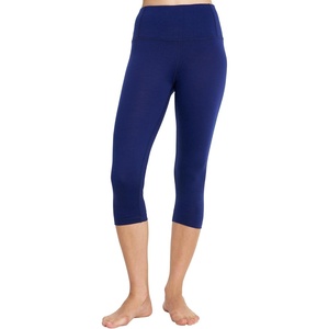 image:imageMerino Wool Base Layer Women Pants  Thermal Leggings for Women Long Johns  Long and 34 Length Leggins Breathable OdorResistant Naturally Soft Ideal for Hiking Skiing Cold Weather Base Layer200 Navy 34 Length