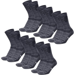 image:imageMerino Wool Socks for Men amp Women  36 Pack Wool Hiking Socks  Crew Style  Soft Itch Free Merino Wool Thick SocksCrew Socks for Work Cushioned with AntiBlister Protection Moisture Wicking SocksCharcoal Grey Pack of 6
