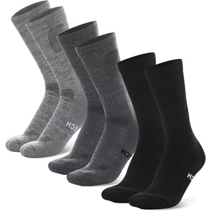 image:imageMerino Wool Socks for Men amp Women  36 Pack Wool Hiking Socks  Crew Style  Soft Itch Free Merino Wool Thick SocksCrew Socks for Work Cushioned with AntiBlister Protection Moisture Wicking SocksMulticolor Silver Grey  Dark Charcoal  Coal Black