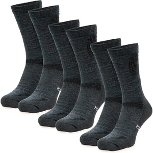 image:imageMerino Wool Socks for Men amp Women  36 Pack Wool Hiking Socks  Crew Style  Soft Itch Free Merino Wool Thick SocksCrew Socks for Work Cushioned with AntiBlister Protection Moisture Wicking SocksDark Green Pack of 3