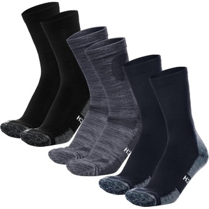 image:imageMerino Wool Socks for Men amp Women  36 Pack Wool Hiking Socks  Crew Style  Soft Itch Free Merino Wool Thick SocksCrew Socks for Work Cushioned with AntiBlister Protection Moisture Wicking SocksMulticolor Black  Charcoal  Navy