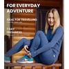 image:image100 Merino Wool Base Layer Women Set  Thermal Underwear Women Top Bottom  Lightweight Midweight Heavyweight Base Layer MoistureWicking Breathable Active Underwear Hiking Skiing CampingDeep Teal Green