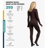 image:image100 Merino Wool Base Layer Women Set  Thermal Underwear Women Top Bottom  Lightweight Midweight Heavyweight Base Layer MoistureWicking Breathable Active Underwear Hiking Skiing Camping250 Chocolate
