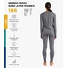 image:image100 Merino Wool Base Layer Women Set  Thermal Underwear Women Top Bottom  Lightweight Midweight Heavyweight Base Layer MoistureWicking Breathable Active Underwear Hiking Skiing Camping165 Perfect Grey