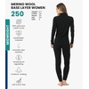 image:image100 Merino Wool Base Layer Women Set  Thermal Underwear Women Top Bottom  Lightweight Midweight Heavyweight Base Layer MoistureWicking Breathable Active Underwear Hiking Skiing Camping250 Charcoal Grey Zipup