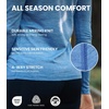 image:image100 Merino Wool Base Layer Women Set  Thermal Underwear Women Top Bottom  Lightweight Midweight Heavyweight Base Layer MoistureWicking Breathable Active Underwear Hiking Skiing Camping165 Heathered Black