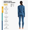 image:image100 Merino Wool Base Layer Women Set  Thermal Underwear Women Top Bottom  Lightweight Midweight Heavyweight Base Layer MoistureWicking Breathable Active Underwear Hiking Skiing Camping165 Denim Blue