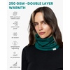 image:image100 Merino Wool Neck Gaiter  Unisex Double Layer 175um Face Mask 250 GSM  Soft NonItchy Windproof UV Protection UPF 50 MoistureWicking Hiking Gaiter OdorResistant Multifunctional HeadwearForest Green