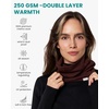 image:image100 Merino Wool Neck Gaiter  Unisex Double Layer 175um Face Mask 250 GSM  Soft NonItchy Windproof UV Protection UPF 50 MoistureWicking Hiking Gaiter OdorResistant Multifunctional HeadwearBordo