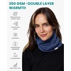 image:image100 Merino Wool Neck Gaiter  Unisex Double Layer 175um Face Mask 250 GSM  Soft NonItchy Windproof UV Protection UPF 50 MoistureWicking Hiking Gaiter OdorResistant Multifunctional HeadwearDenim