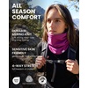 image:image100 Merino Wool Neck Gaiter  Unisex Double Layer 175um Face Mask 250 GSM  Soft NonItchy Windproof UV Protection UPF 50 MoistureWicking Hiking Gaiter OdorResistant Multifunctional HeadwearDeep Teal