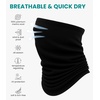 image:image100 Merino Wool Neck Gaiter 175um Face Mask Unisex Neck Warmer 12 Pack  Soft NonItchy Cooling Breathable 175um Wool UV Protection Hiking Neck Gator OdorResistant Multifunctional HeadwearBlack Pack of 2