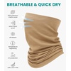 image:image100 Merino Wool Neck Gaiter 175um Face Mask Unisex Neck Warmer 12 Pack  Soft NonItchy Cooling Breathable 175um Wool UV Protection Hiking Neck Gator OdorResistant Multifunctional Headwear165 Tan