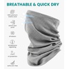 image:image100 Merino Wool Neck Gaiter 175um Face Mask Unisex Neck Warmer 12 Pack  Soft NonItchy Cooling Breathable 175um Wool UV Protection Hiking Neck Gator OdorResistant Multifunctional Headwear165 Heathered Grey