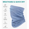 image:image100 Merino Wool Neck Gaiter 175um Face Mask Unisex Neck Warmer 12 Pack  Soft NonItchy Cooling Breathable 175um Wool UV Protection Hiking Neck Gator OdorResistant Multifunctional Headwear165 Deep Blue