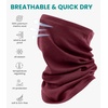 image:image100 Merino Wool Neck Gaiter 175um Face Mask Unisex Neck Warmer 12 Pack  Soft NonItchy Cooling Breathable 175um Wool UV Protection Hiking Neck Gator OdorResistant Multifunctional Headwear165 Burgundy Wine