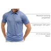 image:image100 Merino Wool Polo Shirt Men  Short amp Long Sleeve Shirt Base Later  Lightweight Breathable Merino Wool Naturally AntiOdor MoistureWicking Ideal for Active Travel Everyday Wear LayeringDeep Blue