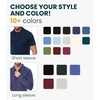 image:image100 Merino Wool Polo Shirt Men  Short amp Long Sleeve Shirt Base Later  Lightweight Breathable Merino Wool Naturally AntiOdor MoistureWicking Ideal for Active Travel Everyday Wear LayeringLong Creamy