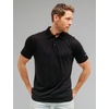 image:image100 Merino Wool Polo Shirt Men  Short amp Long Sleeve Shirt Base Later  Lightweight Breathable Merino Wool Naturally AntiOdor MoistureWicking Ideal for Active Travel Everyday Wear LayeringBlack