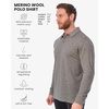 image:image100 Merino Wool Polo Shirt Men  Short amp Long Sleeve Shirt Base Later  Lightweight Breathable Merino Wool Naturally AntiOdor MoistureWicking Ideal for Active Travel Everyday Wear LayeringLong Grey Melange