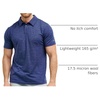 image:image100 Merino Wool Polo Shirt Men  Short amp Long Sleeve Shirt Base Later  Lightweight Breathable Merino Wool Naturally AntiOdor MoistureWicking Ideal for Active Travel Everyday Wear LayeringWindsor Blue