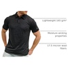 image:image100 Merino Wool Polo Shirt Men  Short amp Long Sleeve Shirt Base Later  Lightweight Breathable Merino Wool Naturally AntiOdor MoistureWicking Ideal for Active Travel Everyday Wear LayeringCharcoal Grey