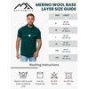image:image100 Merino Wool Polo Shirt Men  Short amp Long Sleeve Shirt Base Later  Lightweight Breathable Merino Wool Naturally AntiOdor MoistureWicking Ideal for Active Travel Everyday Wear LayeringMidnight Navy
