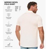 image:image100 Merino Wool Polo Shirt Men  Short amp Long Sleeve Shirt Base Later  Lightweight Breathable Merino Wool Naturally AntiOdor MoistureWicking Ideal for Active Travel Everyday Wear LayeringCreamy