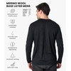 image:image100 Merino Wool Shirts for Men  Thermal Underwear Base Layer Long Sleeve  Lightweight Breathable Thermal Shirt Naturally OdorResistant MoistureWicking Ideal for Hiking Outdoor Everyday Wear190 Charcoal Grey