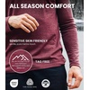 image:image100 Merino Wool Shirts for Men  Thermal Underwear Base Layer Long Sleeve  Lightweight Breathable Thermal Shirt Naturally OdorResistant MoistureWicking Ideal for Hiking Outdoor Everyday Wear190 Black