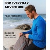 image:image100 Merino Wool Shirts for Men  Thermal Underwear Base Layer Long Sleeve  Lightweight Breathable Thermal Shirt Naturally OdorResistant MoistureWicking Ideal for Hiking Outdoor Everyday Wear190 Charcoal Grey V