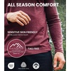 image:image100 Merino Wool Shirts for Men  Thermal Underwear Base Layer Long Sleeve  Lightweight Breathable Thermal Shirt Naturally OdorResistant MoistureWicking Ideal for Hiking Outdoor Everyday Wear170 Charcoal Hnly