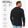image:image100 Merino Wool Shirts for Men  Thermal Underwear Base Layer Long Sleeve  Lightweight Breathable Thermal Shirt Naturally OdorResistant MoistureWicking Ideal for Hiking Outdoor Everyday Wear170 Charcoal Hnly