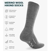 image:imageMerino Wool Socks for Men amp Women  36 Pack Wool Hiking Socks  Boot Style  Soft Itch Free Merino Wool Thick Socks Boot Socks Socks for Work AntiBlister Protection Moisture Wicking High SocksMulticolor Jet Black  Steel Grey  Pearl Grey