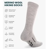 image:imageMerino Wool Socks for Men amp Women  36 Pack Wool Hiking Socks  Boot Style  Soft Itch Free Merino Wool Thick Socks Boot Socks Socks for Work AntiBlister Protection Moisture Wicking High SocksMulticolor Smoke Grey  Steel Grey  Jet Black