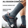 image:imageMerino Wool Socks for Men amp Women  36 Pack Wool Hiking Socks  Boot Style  Soft Itch Free Merino Wool Thick Socks Boot Socks Socks for Work AntiBlister Protection Moisture Wicking High SocksMulticolor Jet Black  Pearl Grey  Natural White
