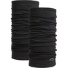 image:image100 Merino Wool Neck Gaiter 175um Face Mask Unisex Neck Warmer 12 Pack  Soft NonItchy Cooling Breathable 175um Wool UV Protection Hiking Neck Gator OdorResistant Multifunctional HeadwearHeathered Black Pack of 2