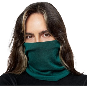 image:image100 Merino Wool Neck Gaiter  Unisex Double Layer 175um Face Mask 250 GSM  Soft NonItchy Windproof UV Protection UPF 50 MoistureWicking Hiking Gaiter OdorResistant Multifunctional HeadwearForest Green