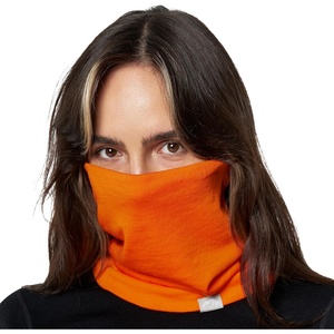 image:image100 Merino Wool Neck Gaiter  Unisex Double Layer 175um Face Mask 250 GSM  Soft NonItchy Windproof UV Protection UPF 50 MoistureWicking Hiking Gaiter OdorResistant Multifunctional HeadwearHunter Orange