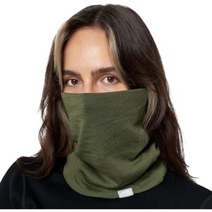 image:image100 Merino Wool Neck Gaiter  Unisex Double Layer 175um Face Mask 250 GSM  Soft NonItchy Windproof UV Protection UPF 50 MoistureWicking Hiking Gaiter OdorResistant Multifunctional HeadwearDark Olive