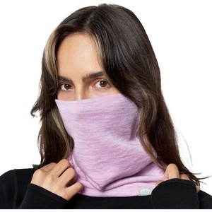 image:image100 Merino Wool Neck Gaiter  Unisex Double Layer 175um Face Mask 250 GSM  Soft NonItchy Windproof UV Protection UPF 50 MoistureWicking Hiking Gaiter OdorResistant Multifunctional HeadwearHeather Lilac